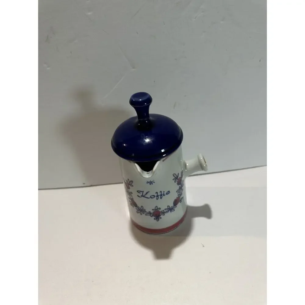 Vintage koffie porcelain pot Zenith 1896‎ Figurine Holland coffe pot w/ lid RARE